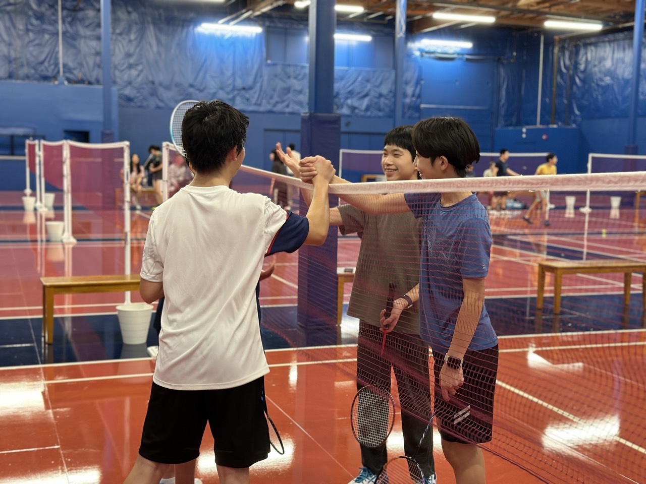 Youth badminton kids open play session at Bellevue Badminton Club